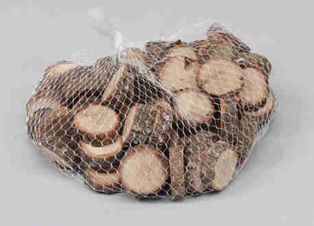 Eikenschijfjes 2-5 cm. Zak 500gr Boomschijven