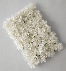 Flowerwall Flower Wall 40*60cm. 24 Wit KANT EN KLAAR! Flower wall de Luxe, mooi vol