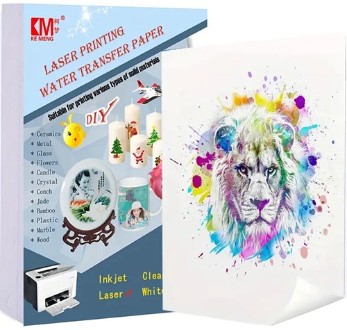 Laser Transferpapier voor Kaarsen, Glas & Hout / 10 vellen kan ook op bloemen etc