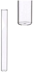 Actie Reageerbuisjes glas platte bodem 19 cm. d.2cm. Set van 12st Zonder decoratie, zonder kurk