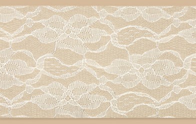 Kant gesneden breed Creme 12 cm breed *10 meter lang rol Breed Kant