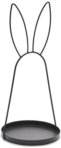 Dienblad Metalen frame Bunny Ear 50cm hoog 25 dia OP=OP Leuk dienblad voor bloem en groendecoratie 