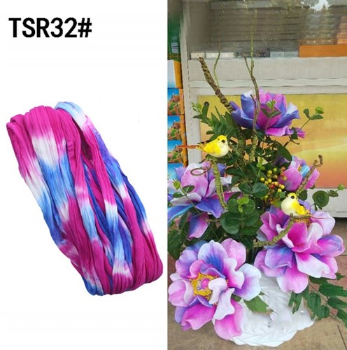 Nylon Cyclaam, wit, lichtblauw  Multi-tone voor het maken van bloemen Nylon