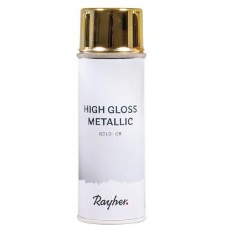 Highgloss metallic spray, bus 200ml, goud Hoogglans spray