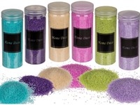 Decoratiezand 400 gram. Lgroen Decoratiezand
