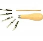 Lino guts snijset 5 stuks Lino guts snijset 
