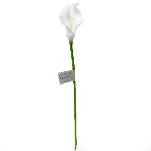 Calla Real Touch WIT +/- 7 cm. en 37cm lang. / st Calla Real Touch +/- 7 cm.