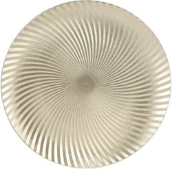 Onderbord champagne goud 33 cm rond kunststof