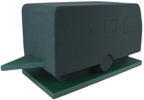 Caravan steekschuimvorm 3D oase voor verse bloemen caravan steekschuim