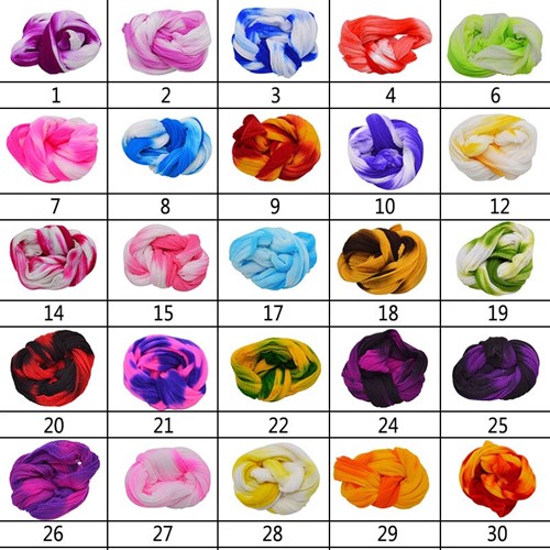 Nylon WitLichtgroen 1 Twotone PAKje van 5 voor het maken van bloemen