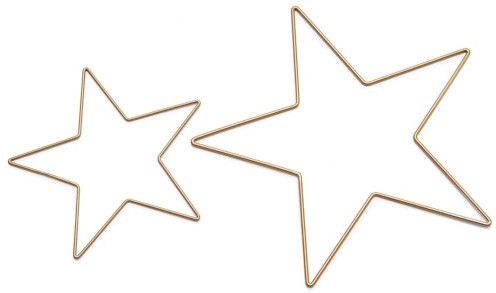 Metalen Frame Ster 30 cm. Goud / stuk Frame Ster