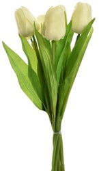Actie Tulp Tulpen Creme 35cm Bundel 7st Merk: PURE   Zijde Tulpen