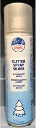 Glitterspray Zilver 150 ml voor decoratie