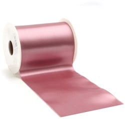  Lint WIDE Satin Satijn Oud Roze 100 mm /rol 25 m ook geschikt om te bedrukken met onze lintprinter