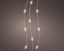 Ledlampje WARMWIT 40 lampjes 2 m met batterij Led lampjes