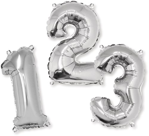 Folie ballonnen cijfers   40 cm