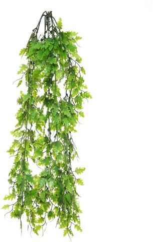 Hanger vuller 63cm. PLASTIC MINI LEAF BUSH GREEN Groen e planten