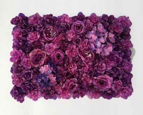 Flowerwall Flower Wall 40*60cm. 6 Paarstinten Rozen en Hortensia Flowerwall de Luxe, mooi vol