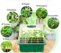 Seed Starter box [zonder licht] 12 cellen / st Vensterbankkasjes met verstelbare ventilatie-3
