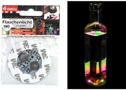 LED-lichtstickerflesverlichting Fles, glas, vaas verlichting Colorchanging Multicolor /st Plaats onder vaas of fles Superleuk!