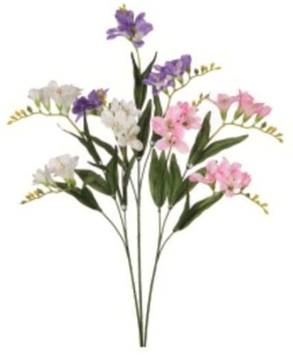 Freesia TAK zijde wit 73 cm / stuk letop of foto staan 3 kleuren, u besteld hier de Ivory