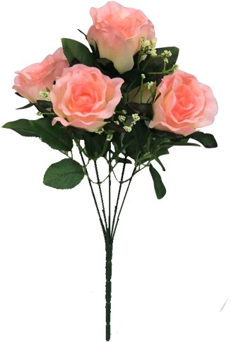 Rozen Bundel Sweety Rose +Gips 5 knoppen 31cm. flowerwall vuller