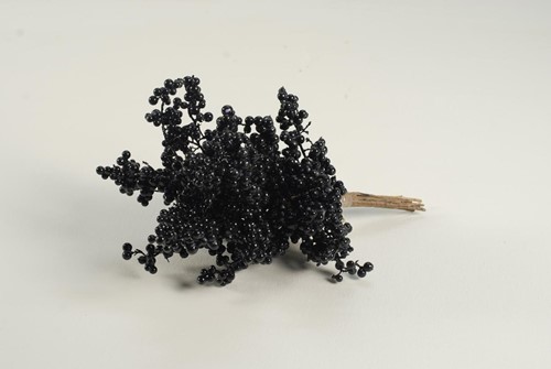 Bunch berrie 30 cm. Foam Zwart, Black Bunch berrie 30