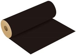 Bloemenpapier KRAFTPAPIER ROL 50cm. X 3kg BLACK  zwart cadeaupapier WITH POLISHED FINISH