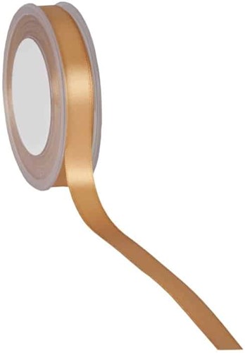 Dubbelsatijn 25mm x 25m Goud Double Faced Satin Ribbon Dubbelsatijn