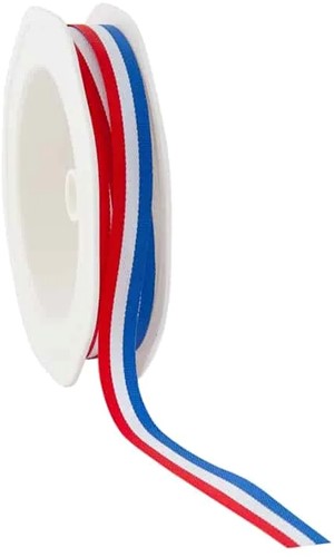 Lint Nederlandse vlag 10mm rol 25m Boerenvlag