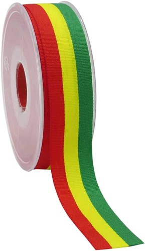 Lint Carnaval vlag 25mm rol 20m Lint vlag