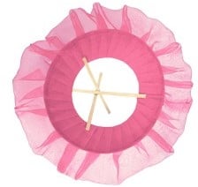 Boekethouder organza non woven 25cm. roze Boekethouder