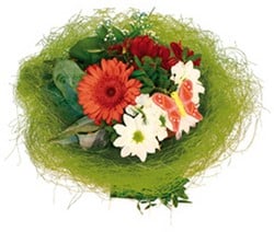 Actie Boekethouder sisal Groen 30 cm. Boekethouder excl decoratie
