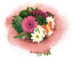 Actie Boekethouder sisal Rose 30 cm. Boekethouder excl decoratie