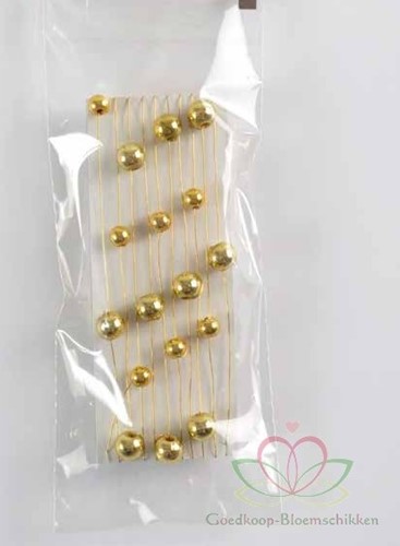 Parelketting wired Goud 3m Parelketting