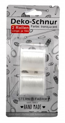 Nylon draad Pareldraad transparant 2rol 32m Nylon draad Par