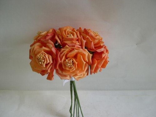 Wild Rose7 cm. ORANJE / bundel op=op Wild Rose