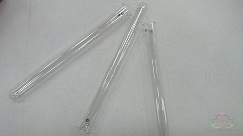 Reageerbuisjes Test tube glass 20cm. d. 2 cm. 2 GAATJES set 12 Reageerbuisjes 2cm.*20cm.