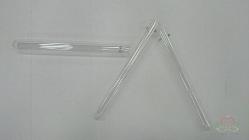 Reageerbuisjes Test tube glass 15cm. d. 1, 5cm. 2 GAATJES set 12 Reageerbuisjes 1, 5cm.*15cm.