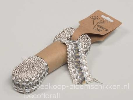 Jute lint band Macrame naturel 200cm. Beigegrey Juteband