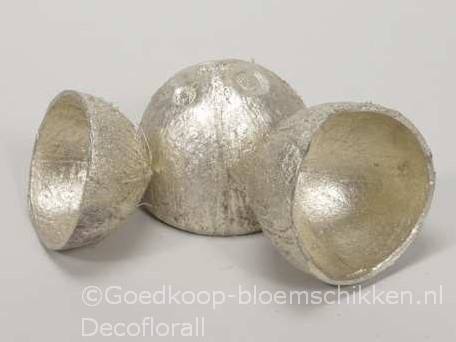 Coconut coco shell half cut Platinum Zak10 stuks Coco shell