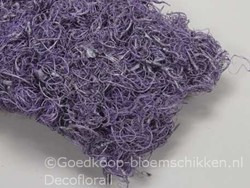 Curly mos +/- 250 gram. Violet Pearl Finish Curly mos