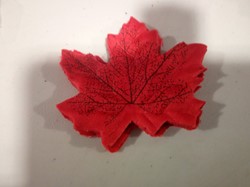 Blad zijde Herfstblad Helderrood H Blad zijde blaad