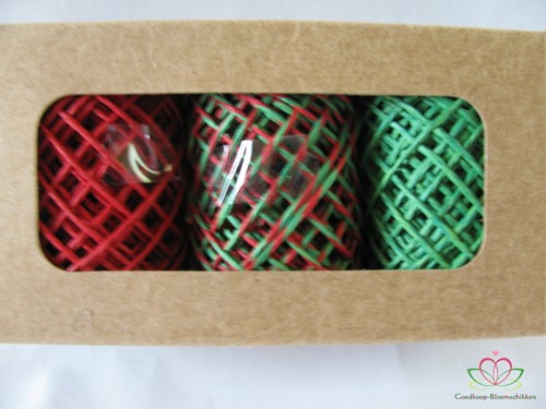 Touw Koord 3rol 15meter Rood Groen Touw Koord 3rol