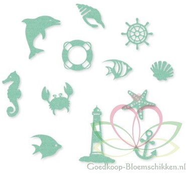 Vilt sortiment Maritiem MINT pakje 12 stuks Maritiem