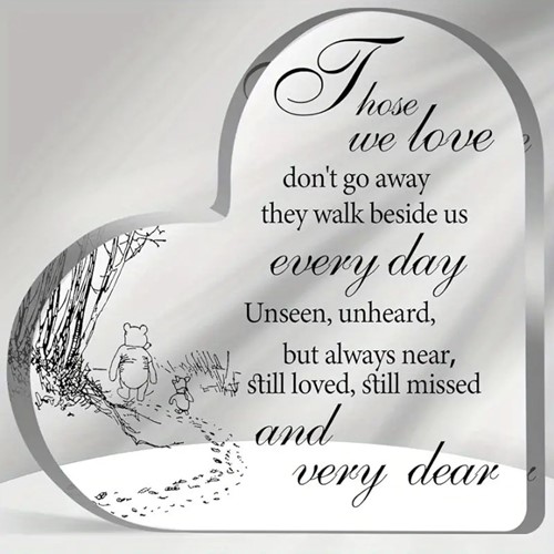 Hart van Epoxy Those we Love 10*1 cm Gift, geschenk, cadeau, herinnering