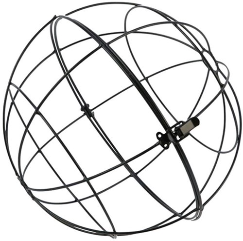 Metalen Bal Globe Hanging Ball 30 cm ZWART! van E 13.99 voor E 12.99 Draadbal Draadbol Frame bal, deze kan open