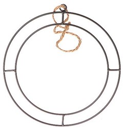  Metalen Ring Hang DOUBLE 40 cm  Rond dubbel frame Dia 40cm incl touw  