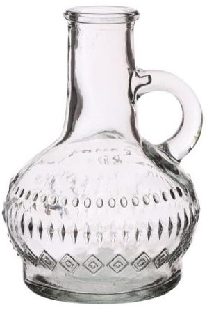 Glazen flesje, vaasje, Lille Clear / stuk Lille clear bottle h.10 Ø7cm
