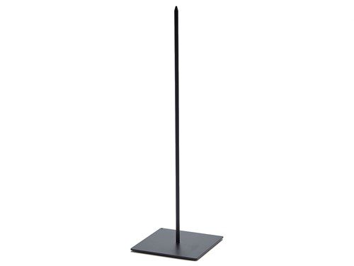 Actie Metaalstaander klein / Metalen pin standaard Solid +/-9*9*30 cm. - zwart standaard voor bloemschikken en decoratie